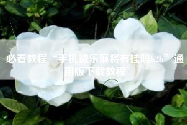 必看教程“手机微乐麻将有挂吗b2b	”通用版下载教程