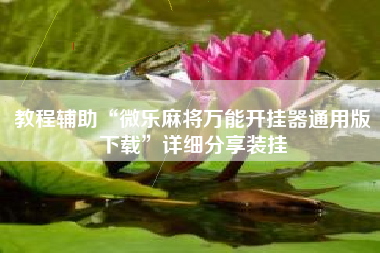 教程辅助“微乐麻将万能开挂器通用版下载”详细分享装挂