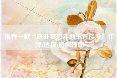 推荐一款“旺旺梦想斗地主有挂没	”作弊(透视)透视辅助