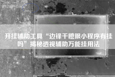 开挂辅助工具“边锋干瞪眼小程序有挂吗	”揭秘透视辅助万能挂用法