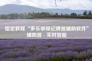指定教程“多乐够级记牌器辅助软件	”辅助器 - 实时智能