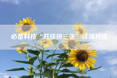 必备科技“开挂拼三张”详细开挂