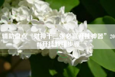 辅助盘点“财神十三张必赢开挂神器	”2026开挂教程步骤