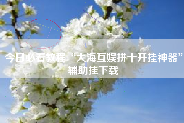 今日必看教程“大海互娱拼十开挂神器	”辅助挂下载