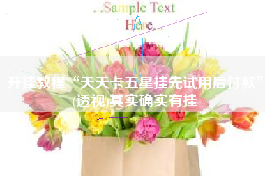 开挂教程“天天卡五星挂先试用后付款	”(透视)其实确实有挂