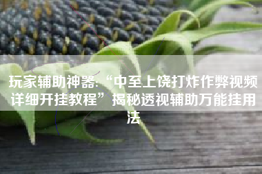 玩家辅助神器:“中至上饶打炸作弊视频详细开挂教程”揭秘透视辅助万能挂用法