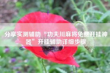 分享实测辅助“功夫川麻将免费开挂神器	”开挂辅助详细步骤