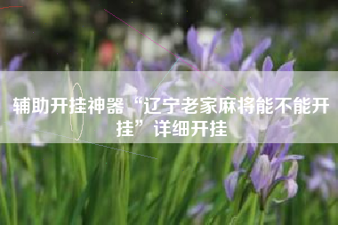 辅助开挂神器“辽宁老家麻将能不能开挂”详细开挂