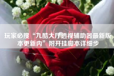 玩家必搜“九酷大厅透视辅助器最新版本更新内”附开挂脚本详细步