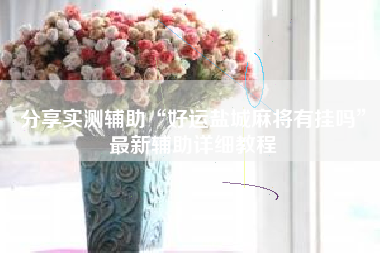 分享实测辅助“好运盐城麻将有挂吗”最新辅助详细教程