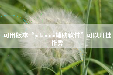 可用版本“pokemmo辅助软件	”可以开挂作弊
