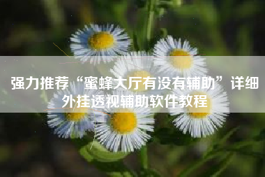 强力推荐“蜜蜂大厅有没有辅助	”详细外挂透视辅助软件教程