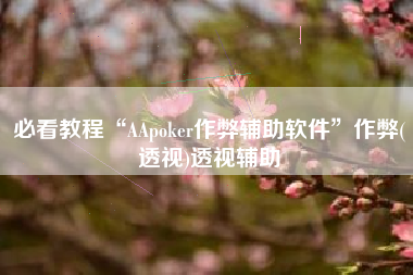 必看教程“AApoker作弊辅助软件”作弊(透视)透视辅助