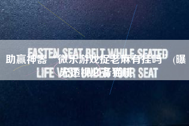 助赢神器“微乐游戏捉老麻有挂吗	”(曝光透视必备猫腻