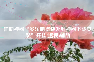 辅助神器“多乐跑得快外卦神器下载安装”开挂(透视)辅助