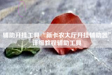 辅助开挂工具“新卡农大厅开挂辅助器	”详细教程辅助工具