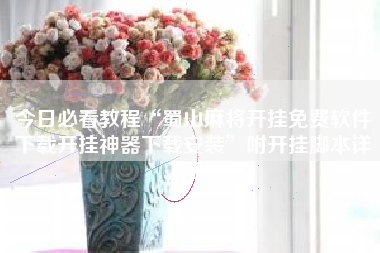 今日必看教程“蜀山麻将开挂免费软件下载开挂神器下载安装”附开挂脚本详细