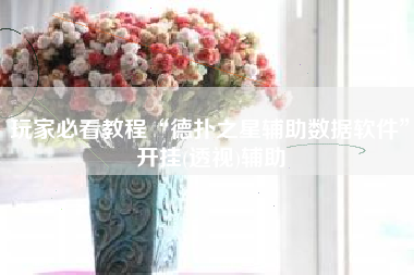 玩家必看教程“德扑之星辅助数据软件”开挂(透视)辅助