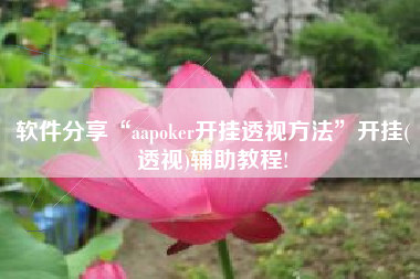 软件分享“aapoker开挂透视方法”开挂(透视)辅助教程!