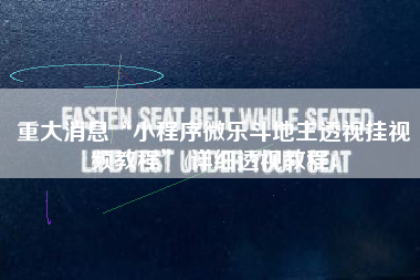 重大消息“小程序微乐斗地主透视挂视频教程	”(详细透视教程)