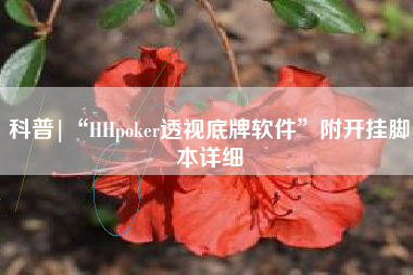科普|“HHpoker透视底牌软件”附开挂脚本详细