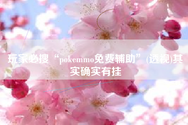 玩家必搜“pokemmo免费辅助”(透视)其实确实有挂