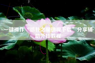 一键操作“德扑之星透视下载	”分享辅助外挂教程