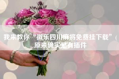 我来教你“微乐四川麻将免费挂下载”(原来确实是有插件