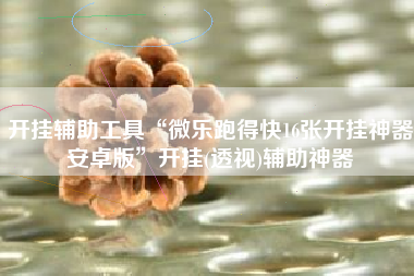 开挂辅助工具“微乐跑得快16张开挂神器安卓版”开挂(透视)辅助神器