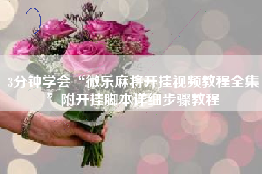 3分钟学会“微乐麻将开挂视频教程全集”附开挂脚本详细步骤教程