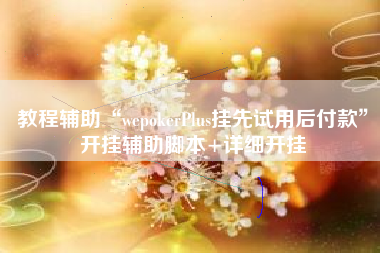 教程辅助“wepokerPlus挂先试用后付款	”开挂辅助脚本+详细开挂