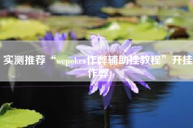 实测推荐“wepoker作弊辅助挂教程”开挂作弊