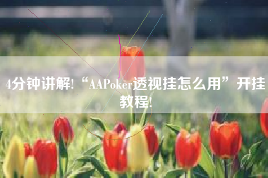 4分钟讲解!“AAPoker透视挂怎么用	”开挂教程!