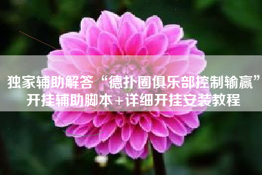 独家辅助解答“德扑圈俱乐部控制输赢”开挂辅助脚本+详细开挂安装教程