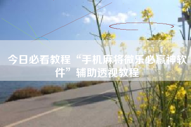 今日必看教程“手机麻将微乐必赢神软件”辅助透视教程