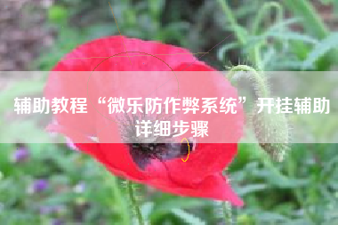 辅助教程“微乐防作弊系统	”开挂辅助详细步骤