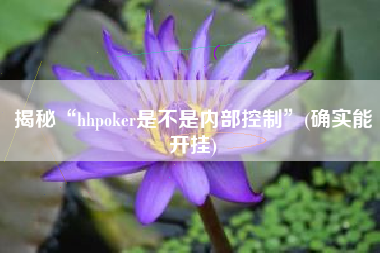 揭秘“hhpoker是不是内部控制”(确实能开挂)