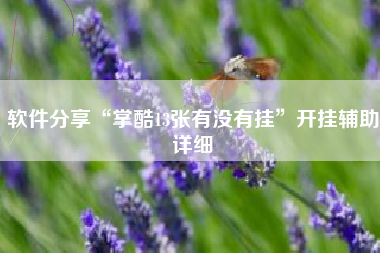 软件分享“掌酷13张有没有挂”开挂辅助详细