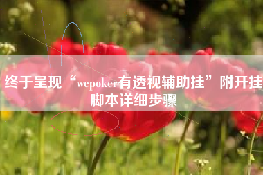 终于呈现“wepoker有透视辅助挂”附开挂脚本详细步骤