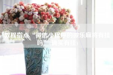 教程指点“微信小程序的微乐麻将有挂吗”(确实有挂)