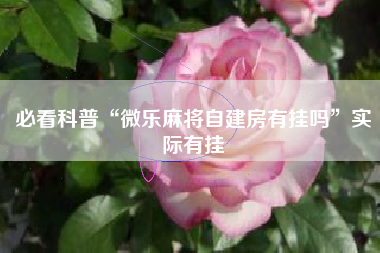 必看科普“微乐麻将自建房有挂吗”实际有挂