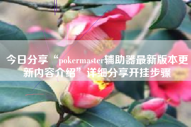 今日分享“pokermaster辅助器最新版本更新内容介绍	”详细分享开挂步骤