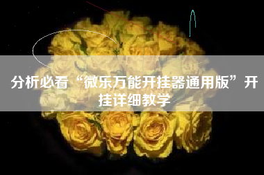 分析必看“微乐万能开挂器通用版”开挂详细教学