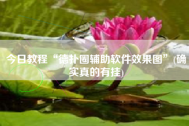 今日教程“德扑圈辅助软件效果图”(确实真的有挂)
