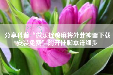 分享科普“微乐捉鸡麻将外卦神器下载安装免费	”附开挂脚本详细步