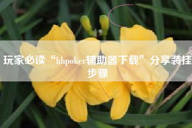 玩家必读“hhpoker辅助器下载”分享装挂步骤