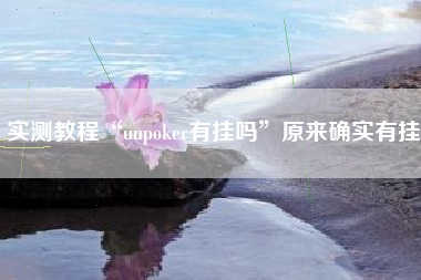 实测教程“uupoker有挂吗	”原来确实有挂