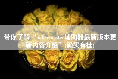 带你了解“pokermaster辅助器最新版本更新内容介绍	”(确实有挂)