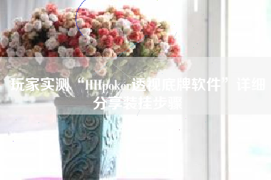 玩家实测“HHpoker透视底牌软件”详细分享装挂步骤