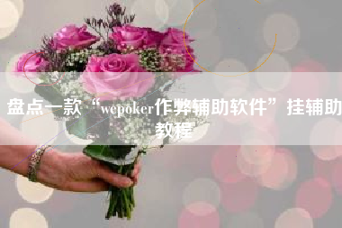 盘点一款“wepoker作弊辅助软件”挂辅助教程